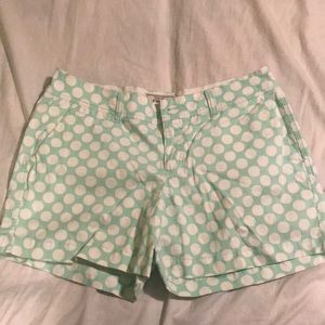 Mint Polka Dot Shorts